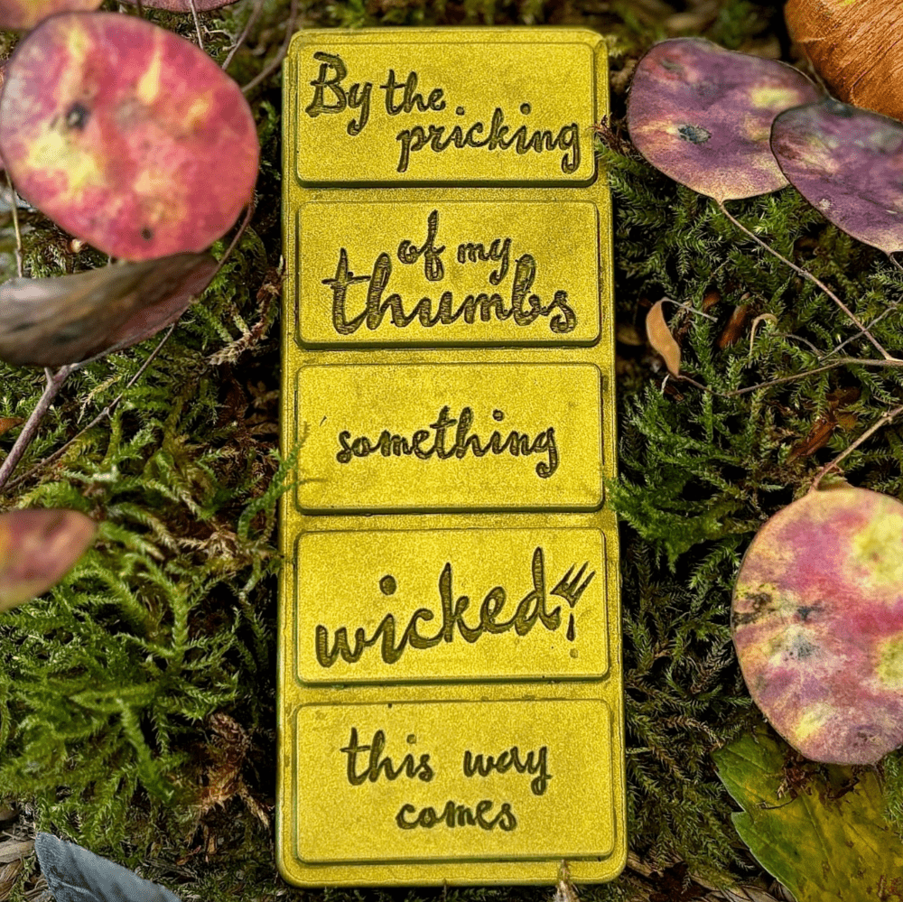 By the Pricking of My Thumbs Macbeth wax melt bar