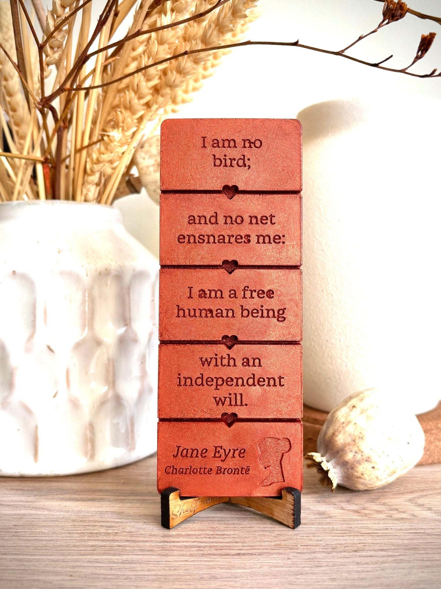 I Am No Bird Jane Eyre Wax Melt Bar - Charlotte Brontë - Shelfaware