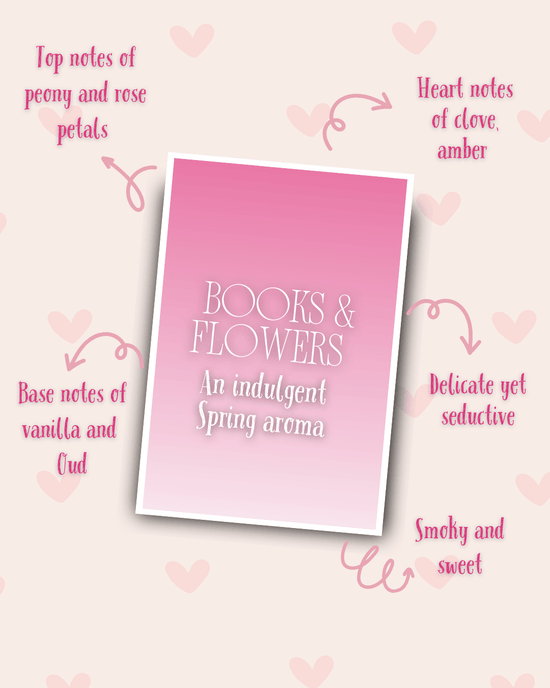 books and flowers scent