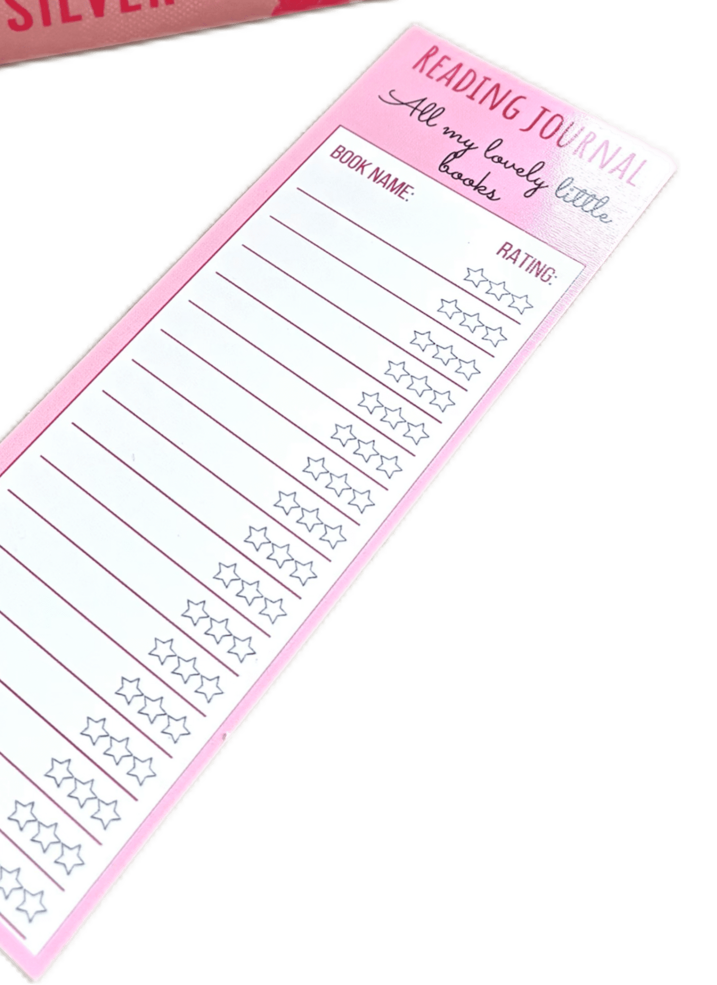 Reading Journal Bookmark - Shelfaware