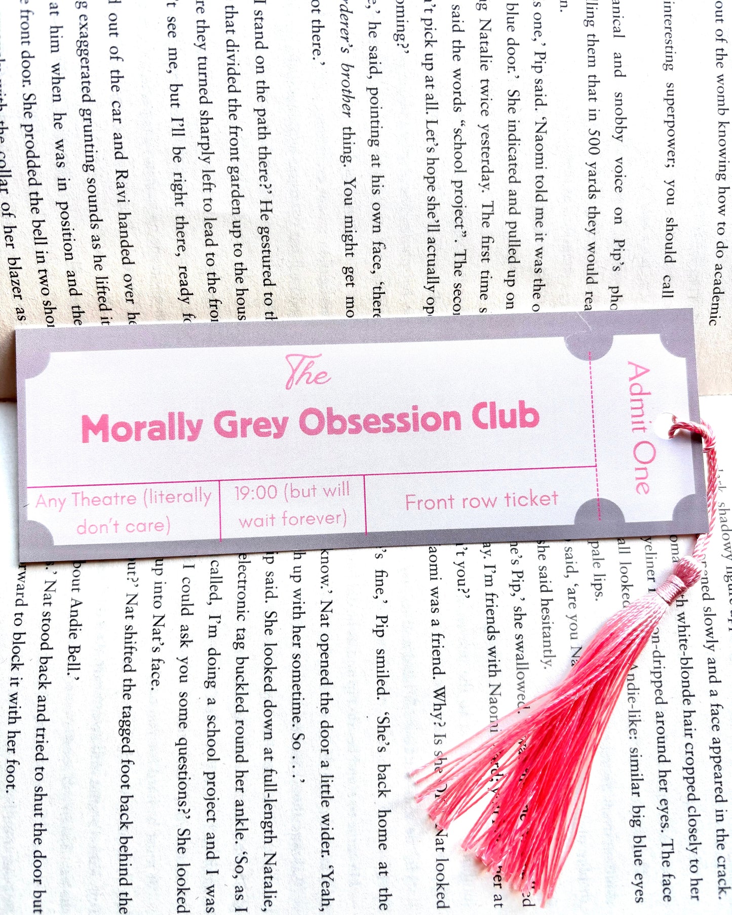 morally grey book mark