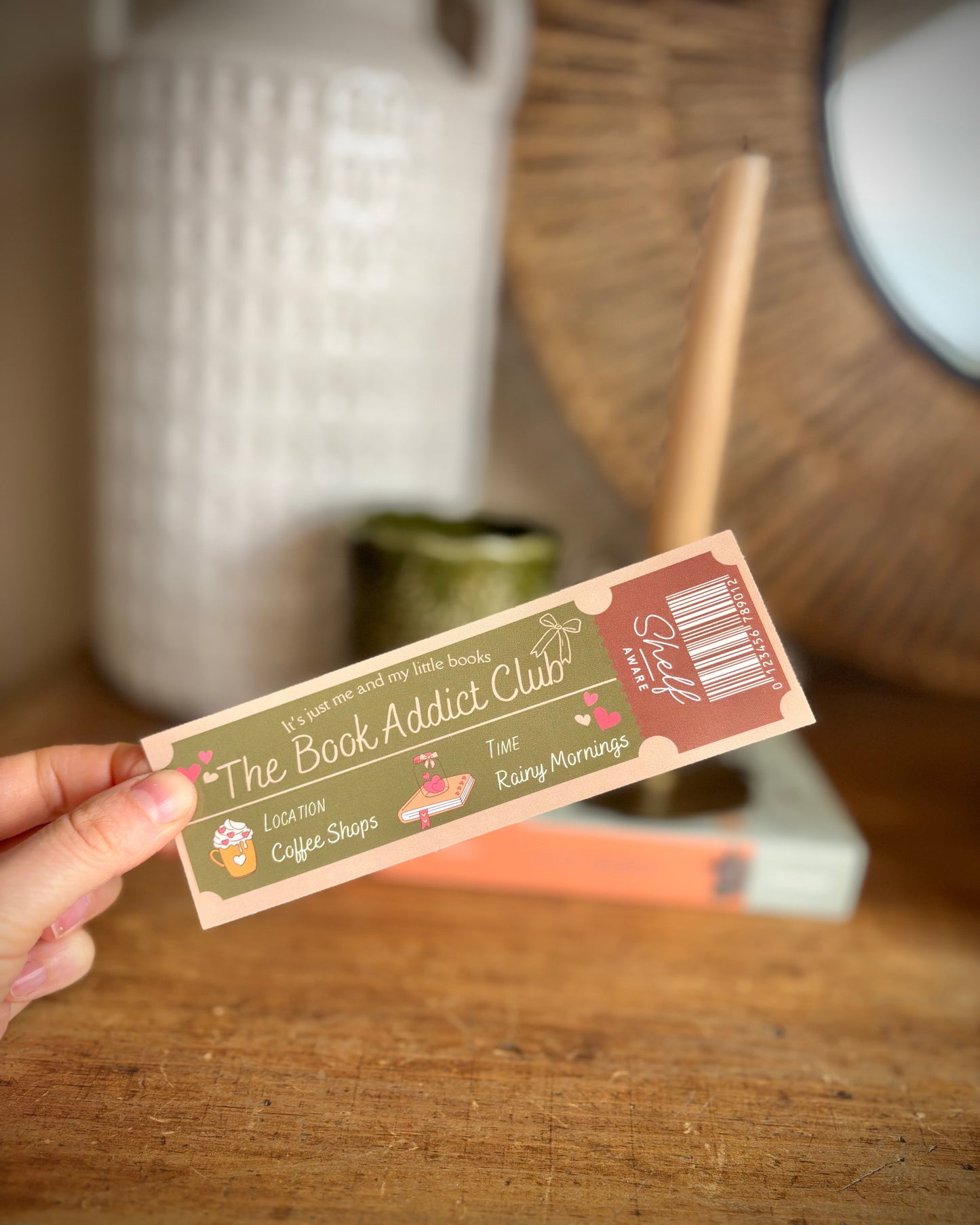 The Book Addict Club Bookmark- Book Accessory