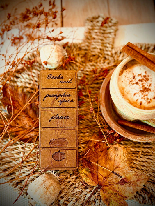 Books & Pumpkin Spice wax snap bar - Shelfaware