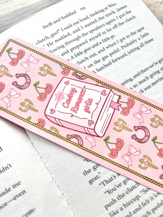 Cowboy Romance Girlie Bookmark - Shelfaware