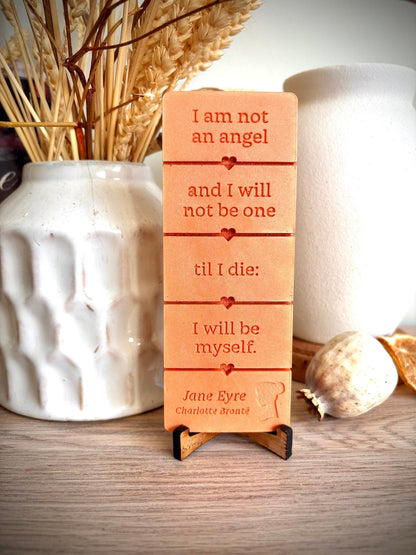 I Am Not An Angel Jane Eyre Wax Melt Bar - Charlotte Brontë - Shelfaware