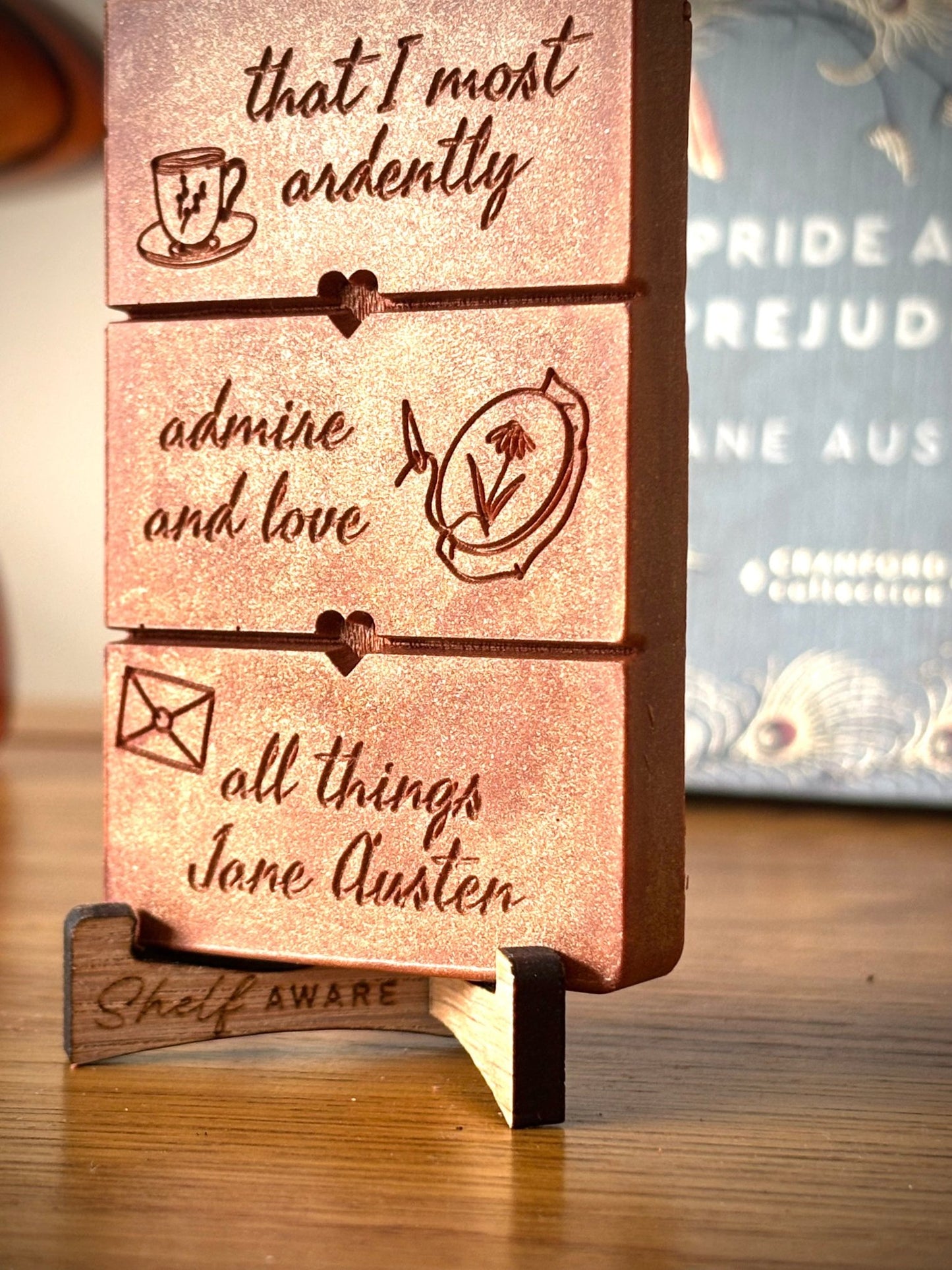 Jane Austen Quote on a wax melt