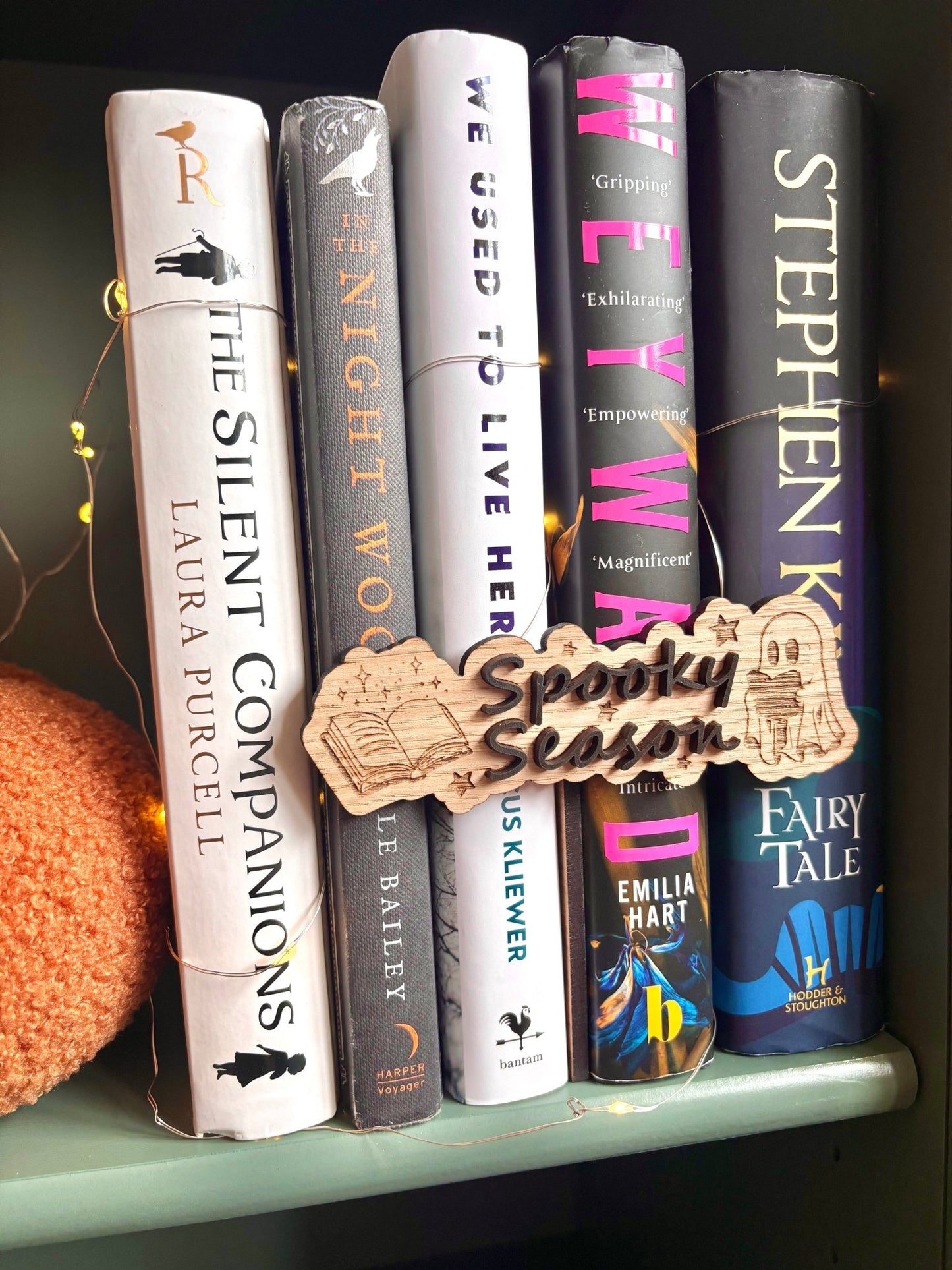Spooky Season Bookshelf Genre Divider gift for book lovers