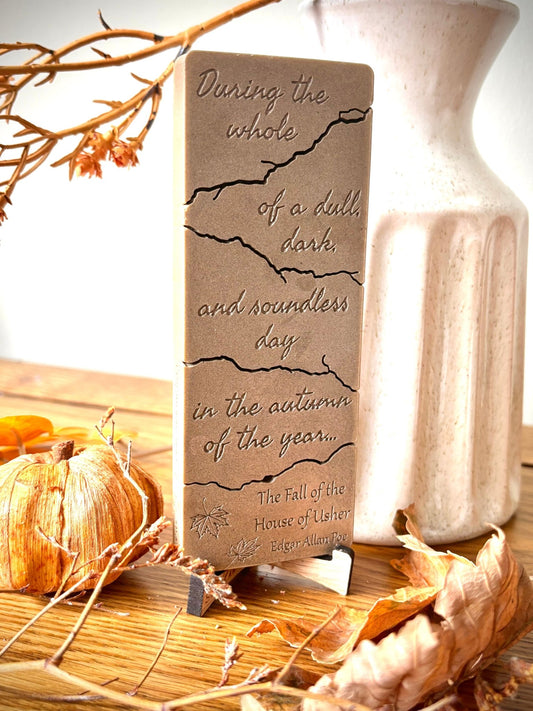 book gift- The Fall of The House of Usher quote- Edgar Allan Poe wax melt bar